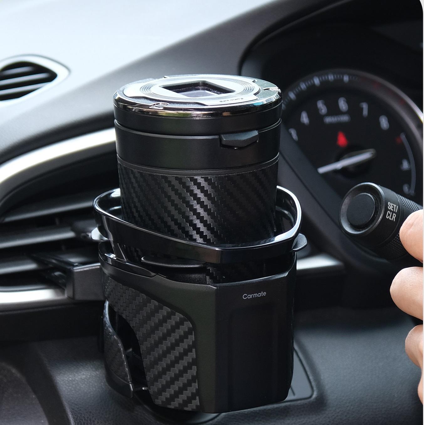 Carmate Luxury Universal Car Cup Holder - High-Quality ABS PC Air Vent Mount